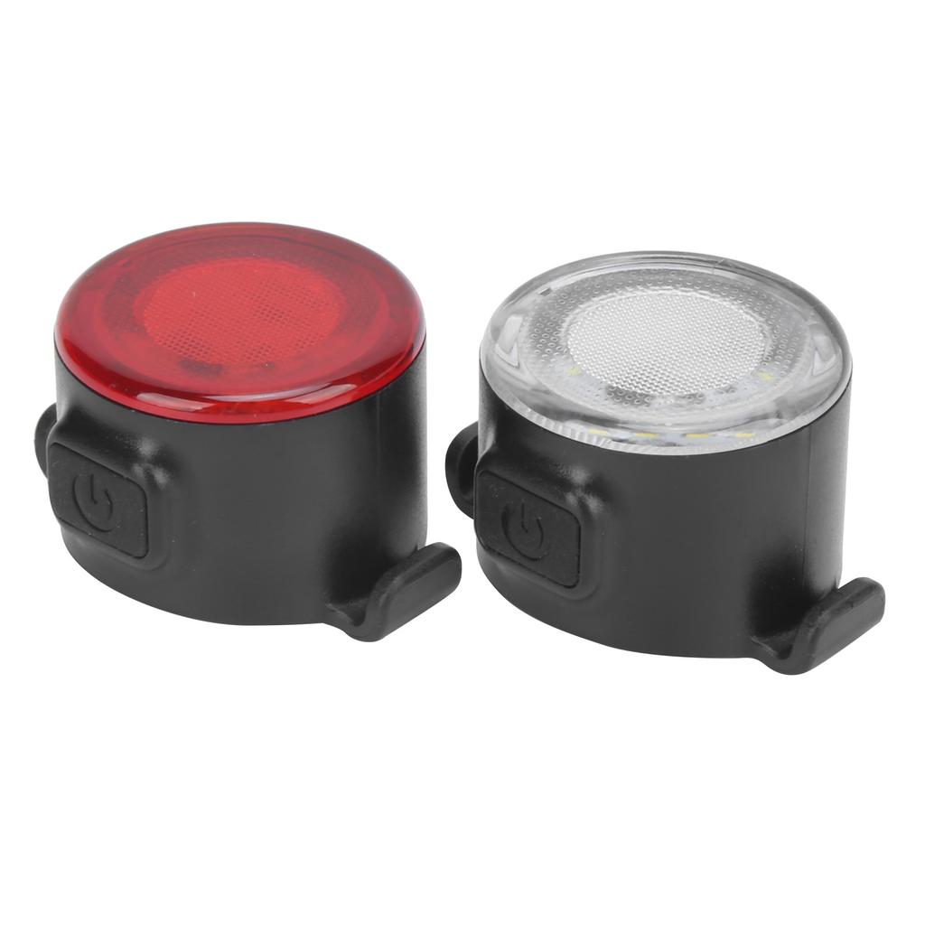 Sada LED zadního a předního světla na kolo USB dobíjecí Mini výstražné světlo pro noční jízdu na kole