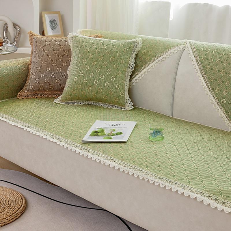 New Summer Sofa Cushion Living Room Sofa Cushion Seat Cushion Non-Slip Ice Silk Rattan Mat Cool Mat