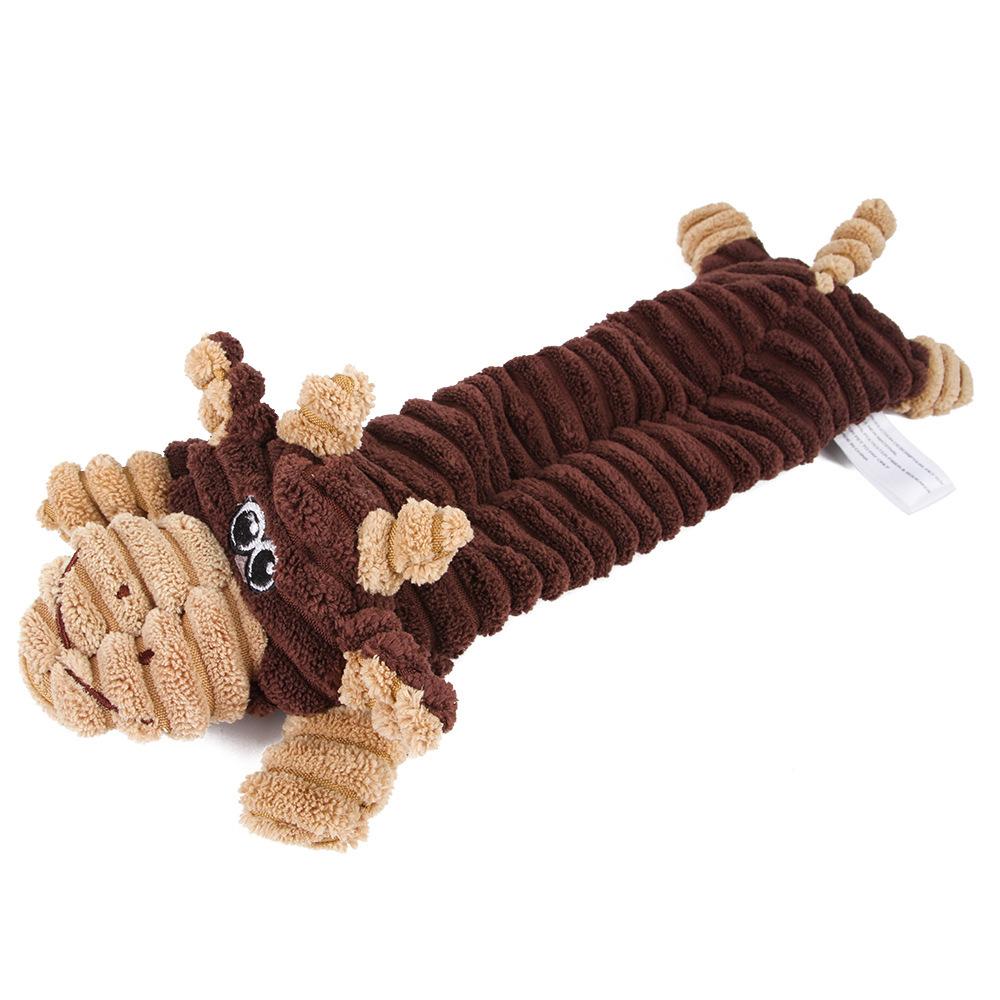 Plush Cute Plush Toys Squeak Pet Pig Animal Plush Toy Dog Chew Squeaky Whistling Involved Dog Toys for Small Large Dogs
