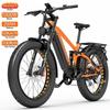 Bicicletă Electrică Dukawey Silvertip8 Motor 1000W Bicicletă Electrică All Terrain 52V 20AH Roți Grase 26" E-Bike Complet Suspensie Sarcina Maximă 150Kg