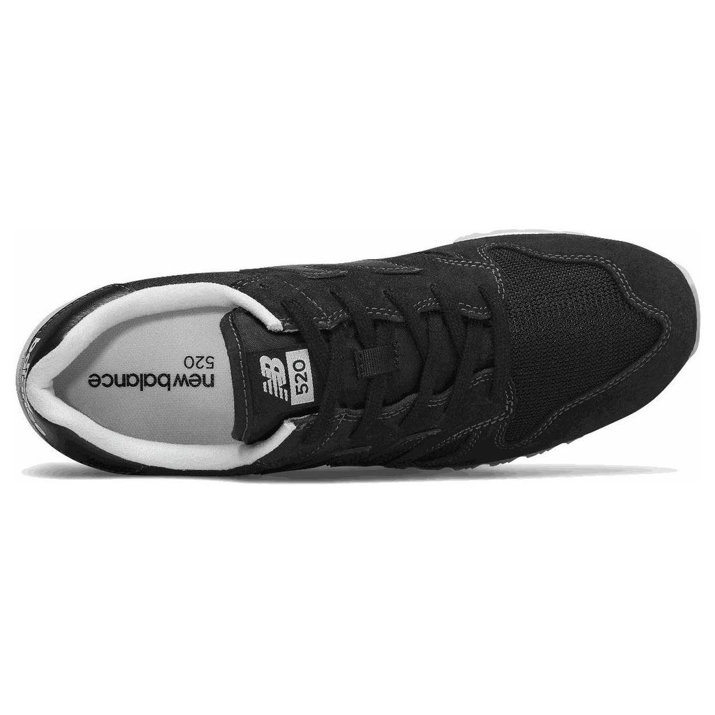 New Balance Nb 520 Minimalist Versatile Leather Low-Top Running Shoes Unisex Sneaker Black Gray U520EP