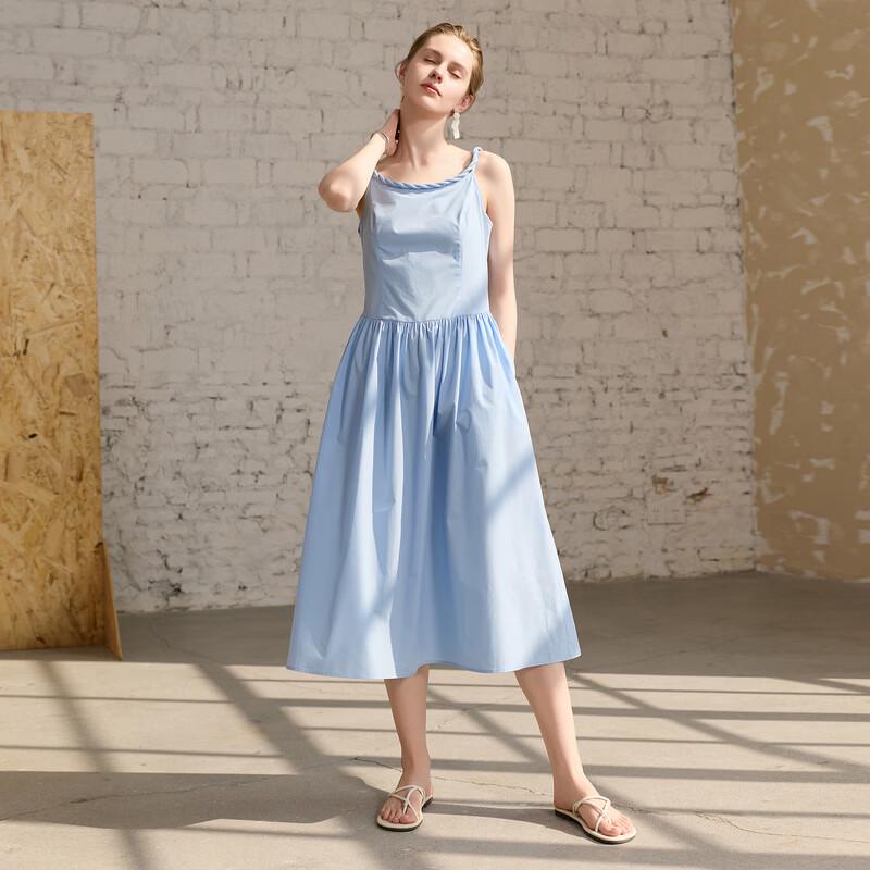 Sancai 2026 Summer French Style Sleeveless A-line Dress