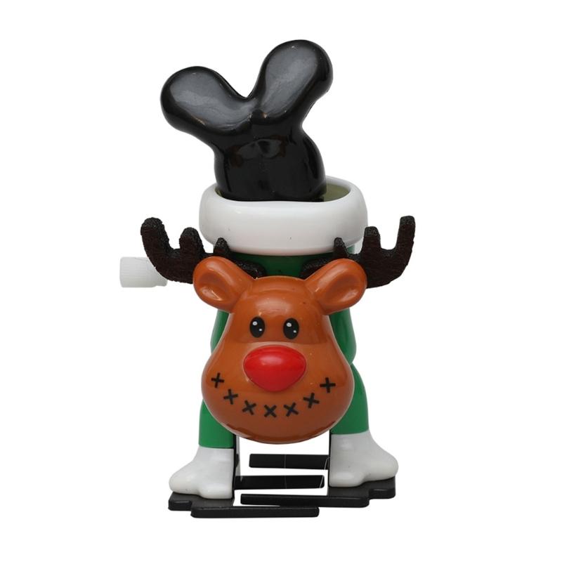 Christmas Clockwork Spring Toy Windup Santa Toy Children Birthday Christmas Gift Party Favor Goodie Bag Fillers 3PCS