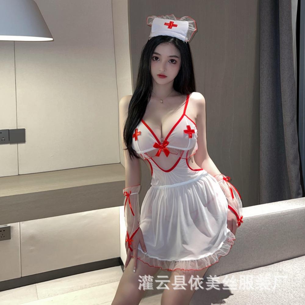Sex Underwear Women's Sexy Nurse Uniform Professional Cosplay Passion Perspective Uniform Pure Desire Temptation Free Suit