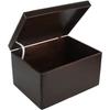 Boîte de Rangement en Bois à Décorer Brun - Creative Deco - XXL - 40 x 30 x 24 cm - Naturel - Non Poncé