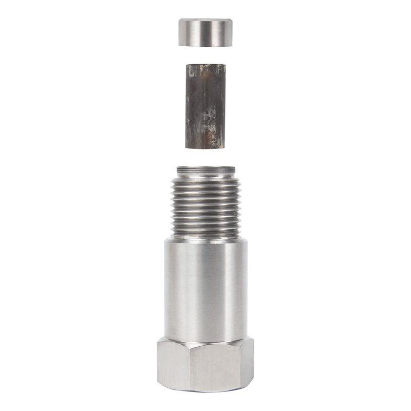 

Oxygen Sensor with Mini Catalyst, Stainless Stee Oxygen Sensor Filter Adapter, M18x1.5 Universal O2 Sensor Connector 1PC