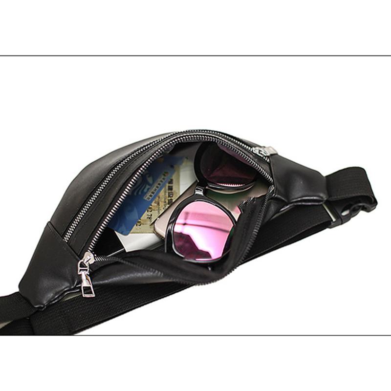 New Women's  Leather Waist To Proof Waterproof Shoulder Fanny Pack Belt Bag Money Fashion Chest Clutch