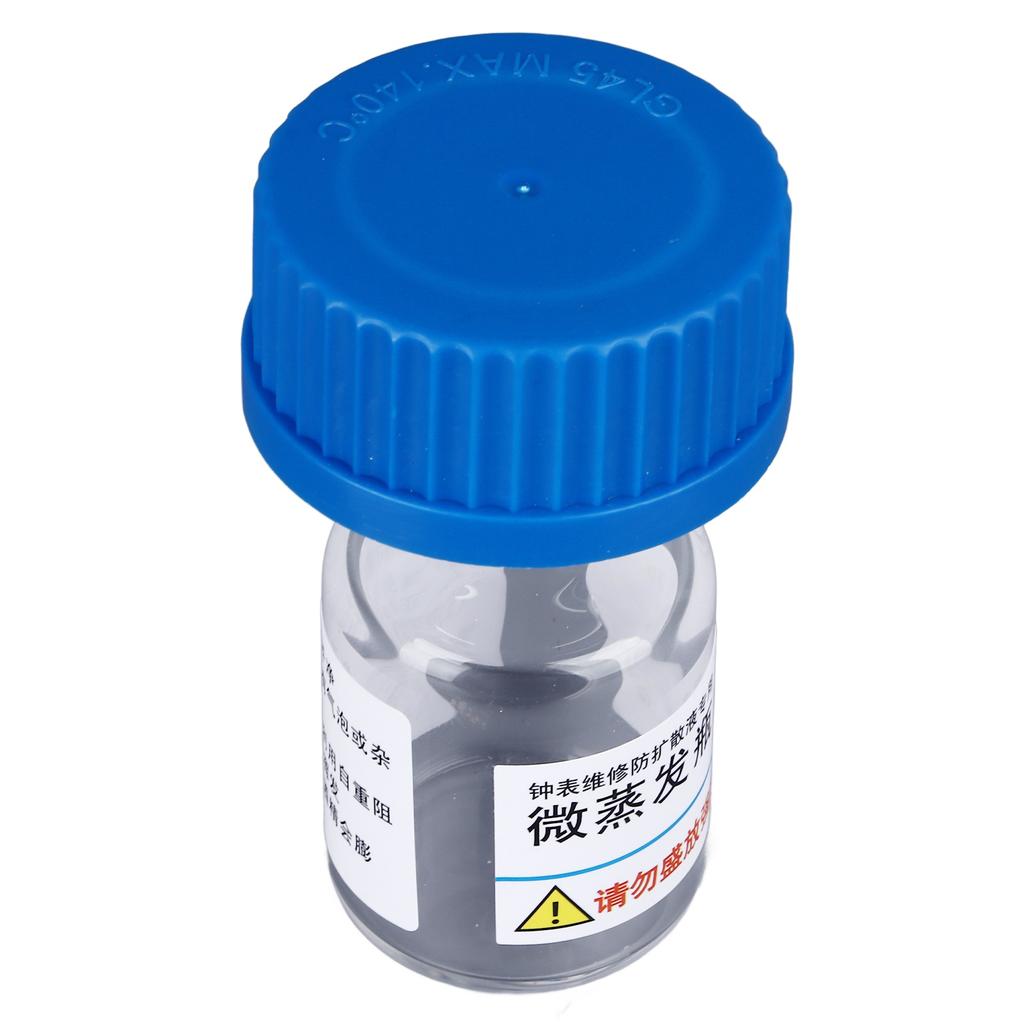 7066 8981   Verdampferflasche Schmaler Flaschenhals Flüssigkeitsverteilung Verflüchtigungsschutz Uhrenreparaturwerkzeug für Uhrwerkkomponenten