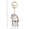 2026 New Horse Keychain Sparkling Crystal Metal Animal Pony Handbag Pendant Decoration Car Key Ring New Year Souvenir Gift