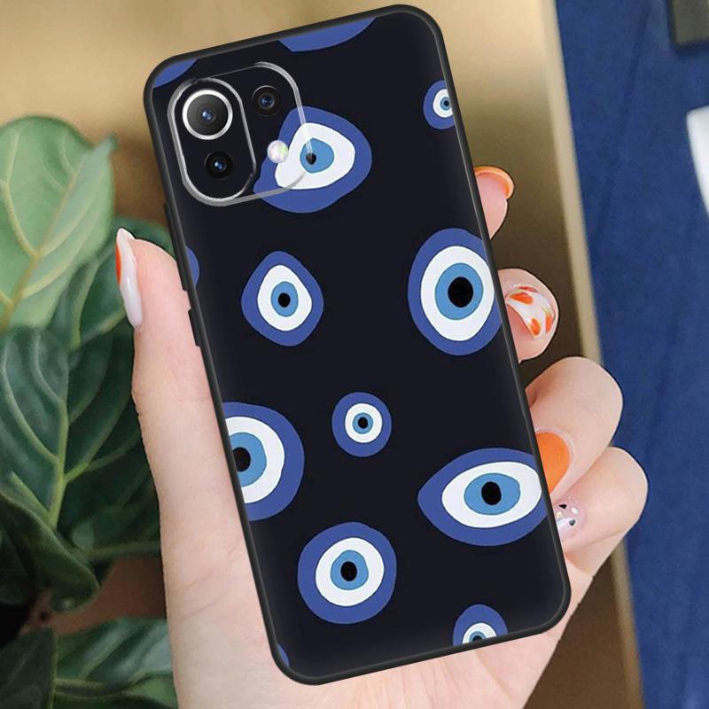 Lucky Eye Blue Evil Eye Print Case For Xiaomi 15 14 Ultra 13T 14T 15T Pro 17 Pro Max POCO F8 F7 F5 F6 X5 X6 X7 Pro Coque