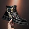 Anime Cartoon High-top Canvas Board Shoes Platform Martin Boots Non-slip Locomotive Boots