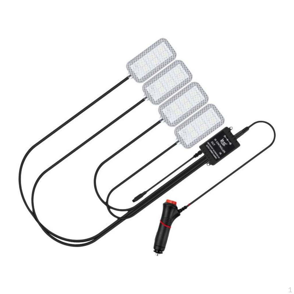 Car Interior Mood Lights, port Music Sync, Multicolor Decoration Remote+Voice USB