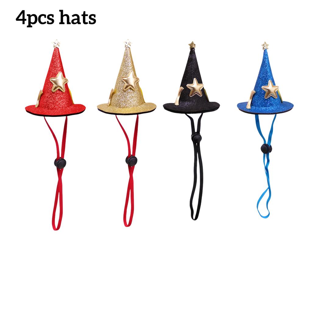 New Dog Decoration Hat Press Adjustable Hamster Hat Pumpkin Halloween Dog Cat Headwear Decoration Supplies Pet Holiday Supplies