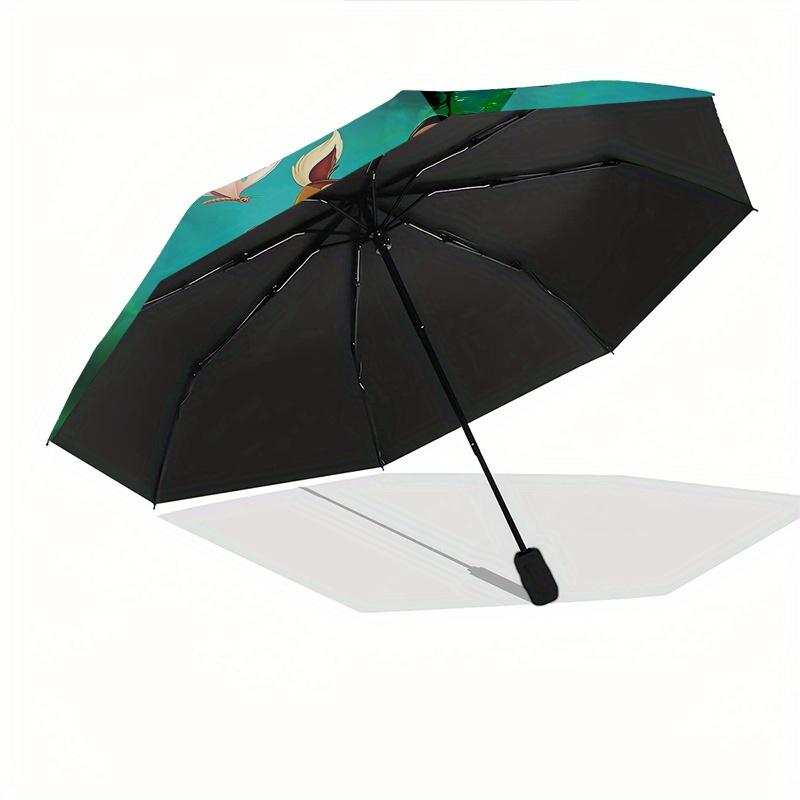 Bambi, Thumper Automatic Opening and Closing Umbrella - 8 Ribs Portable Folding Umbrella with Plastic Handle, Suitable for Leisure and Hallo