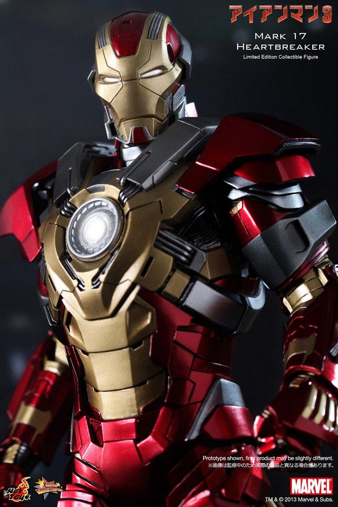 Movie Masterpiece Iron Man 3 Iron Man Mark 17 scale plastic action figure (Heartbreaker) 1/6 pre-painted