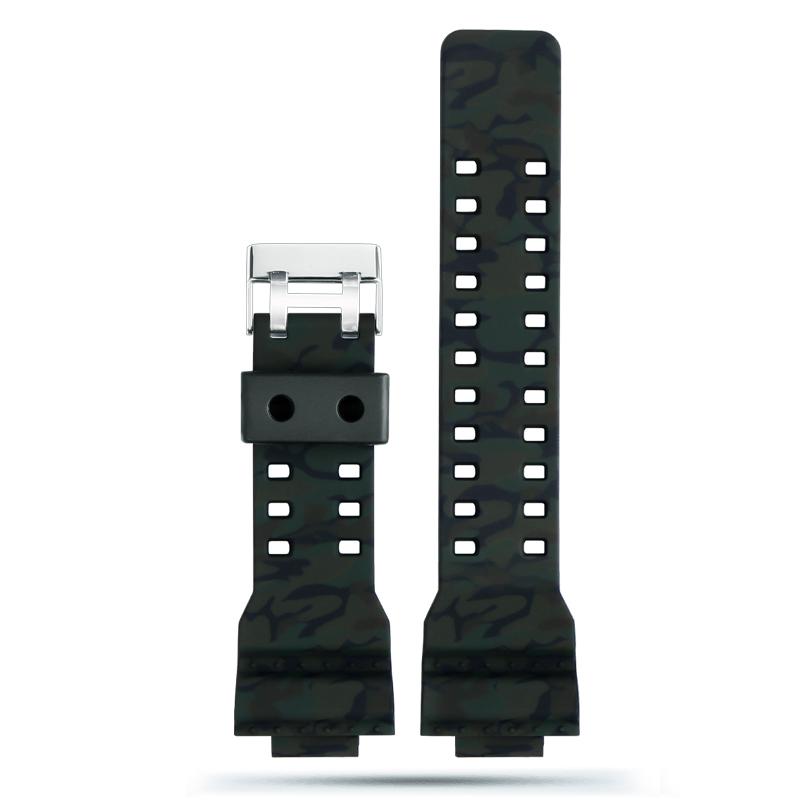 16mm Silikon-Uhrenarmband für Casio G-Shock GA-110 GA-100 GA-120 GA-900 Camouflage Gummi Wasserdicht Herren-Uhrenarmband Armband