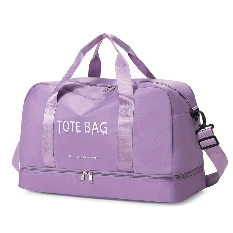 Large-Capacity Travel Bag - Lightweight Nylon, Dry/Wet Separation, Perfect for Sports, Vacations & Short-Distance Business Trips, Luggage for Travel