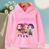 Hoodies Sweatshirts Girls Children's Cartoon Print Girl Fashion Hoodie Comfortable Casual Children's Top