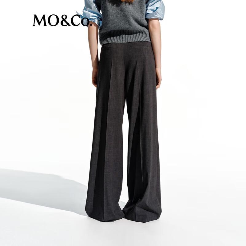 MO&Co. C+ Series Tailored High-Waist Pleated Wide-Leg Trousers