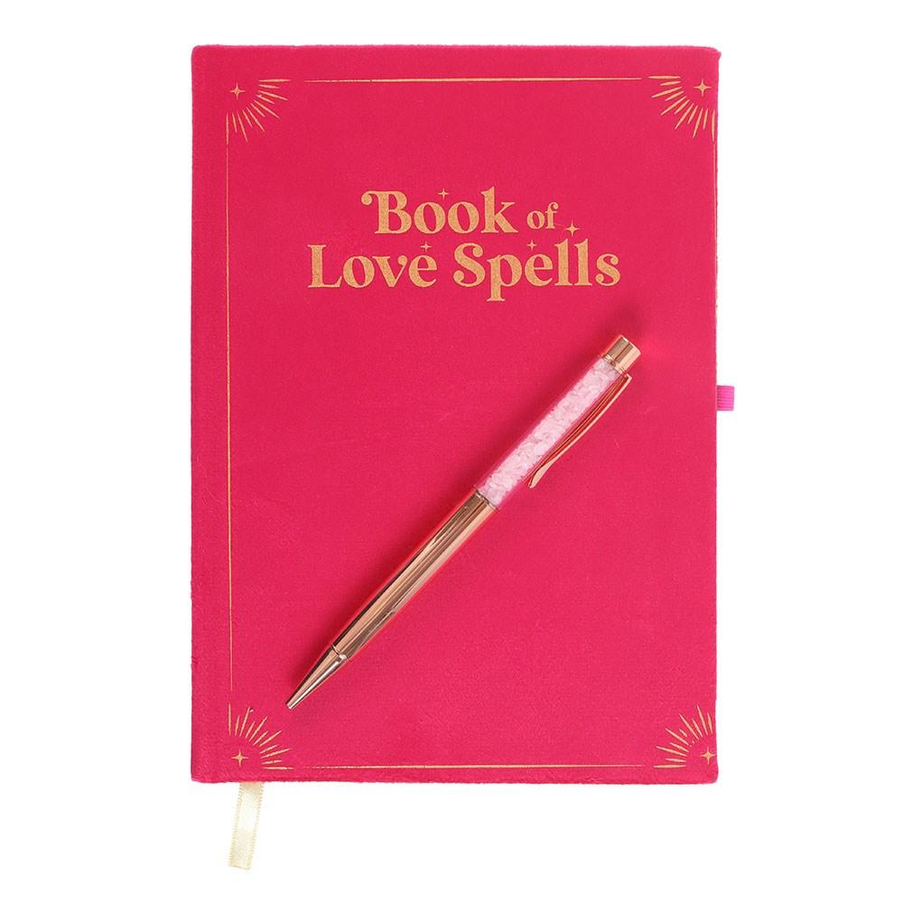 Something Different Book Of Love Spells Rose Quartz Notebook with Pen