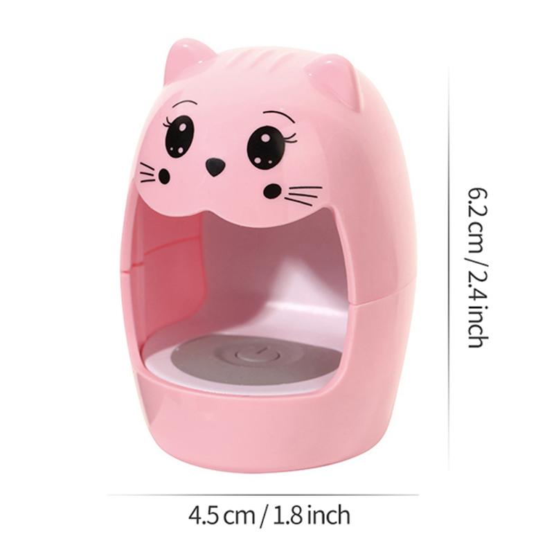 Nagellampe, schnelltrocknender Nageltrockner, LED-UV-Licht, Einzelfinger, 6 W, Mini-USB-Nagelgel-Aushärtungsanschluss, Maniküre-Salon-Tools