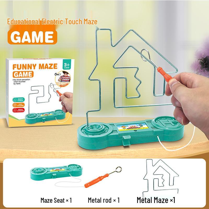 Electromagnetic Hot Wire Maze Educational Game for Hand-Eye Coordination and Concentration Training