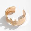 Bracciale Aperto Pieghettato Irregolare Punk Metal Creativo Amore Lucido Bracciale Bracciale