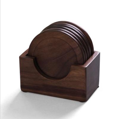 Wooden Coaster Cup Mat Pad Storage Box Bowl Mug Glass Plate Creative Placemats Drink Accessories Table Decoration
