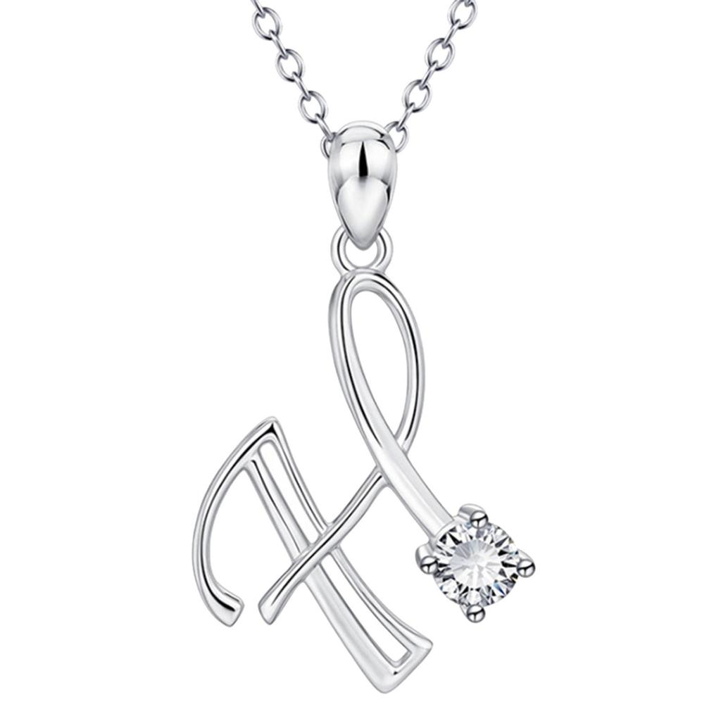 26 English Letters Fashionable Diamond Pendant Popular Items Necklaces