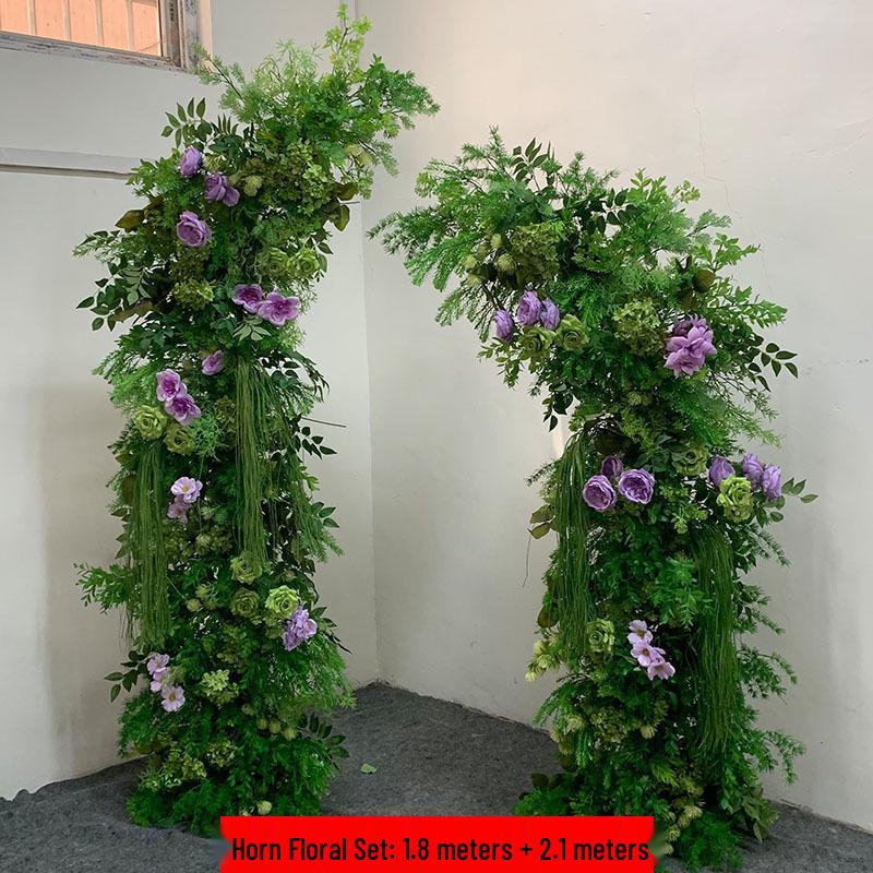 Mori-Style Floral Arch: Silk Flowers & Greenery for Weddings, Proposals, Birthdays, Window Displays & Photo Arrangements