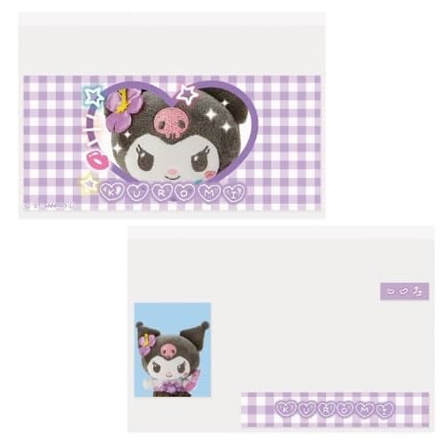 M Plan My Number Card Clear Case, Face Hiding, Sanrio Characters Kuromi 1
