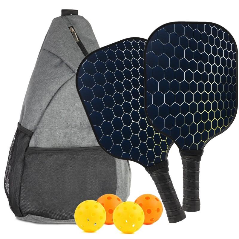 Pickleball Paddle Set Fiberglass One-piece Design Beginner Professional