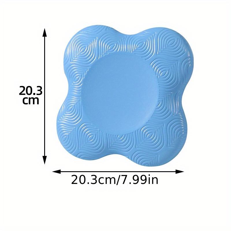 Yoga Knee Pads with Striped Pattern - TPE Fabric, Thickened Cushioning, Soft Support for Plank Pose, Non-Slip Joint Protection, Mixed Color