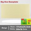 11 Colors 51*25.5cm Large Particle Size Building Blocks Baseplate Bricks Base Plate DIY Educational Toys for Children Brick Wall