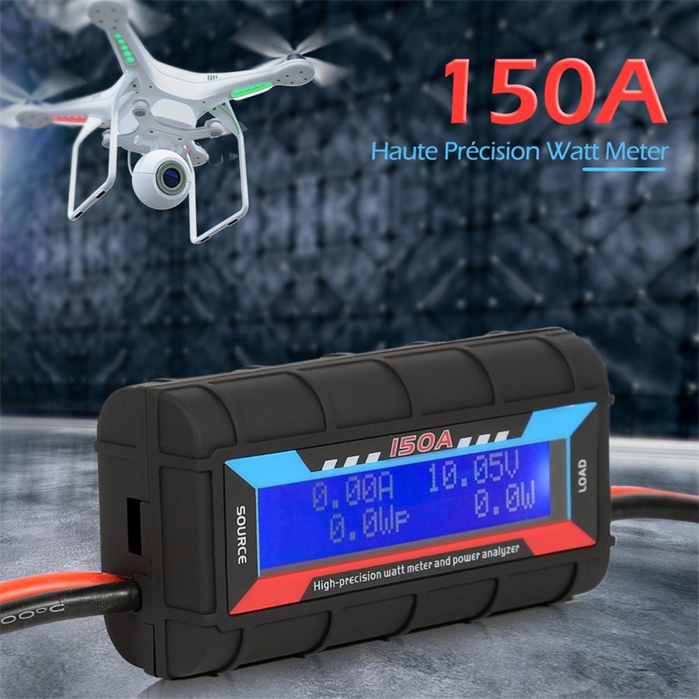 Build Power Current Power Analyzer 150A RC High Precision Power Analyzer & Watt Meter W/ Backlight LCD
