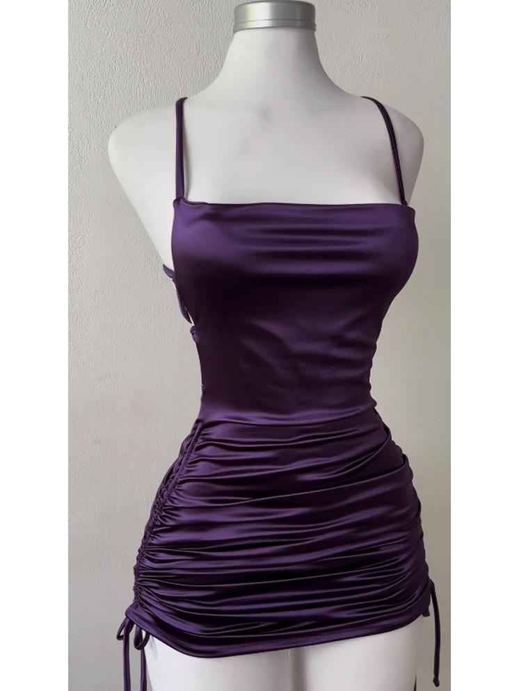 2024 Chic Lace-Up Backless Bodycon Dress - Summer Edition