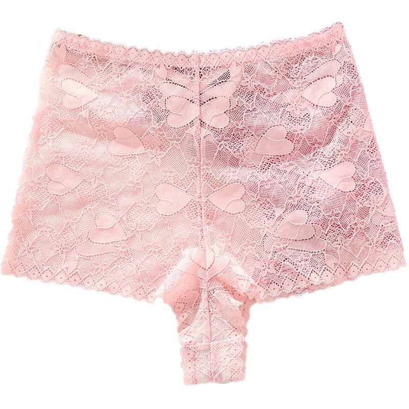 

Women s Summer Sexy Lace Back Hollow Out Cotton Antibacterial Crotch No Trace Breathable Flat Angle Underwear XL