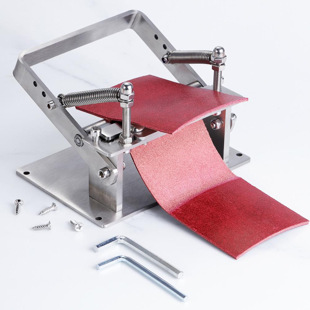 

Leather Skiving Machine DIY Stainless Steel Belt Vegetable Tanned Leather Thinning Tool Type A
