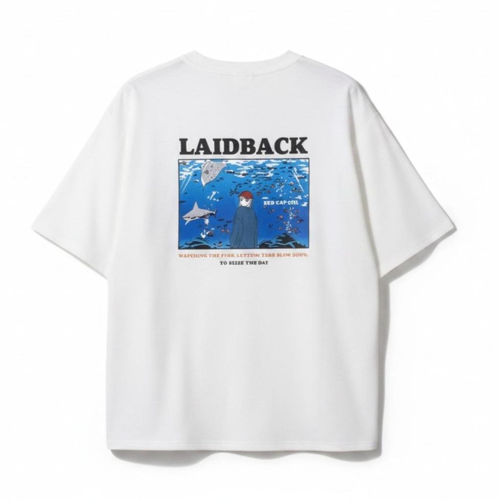 Cap Printed Unisex RE26SU09 WHITE M [Red Girl] Short-Sleeve T-Shirt (Cooling Fabric) / /