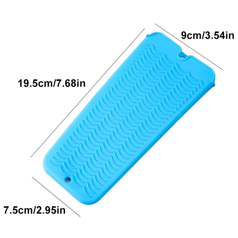 Silicone Hair Curling Wand Cover Hair Straightener Storage Bag Hairdressing Curling Iron Insulation Mat Heat Resistant Pouch