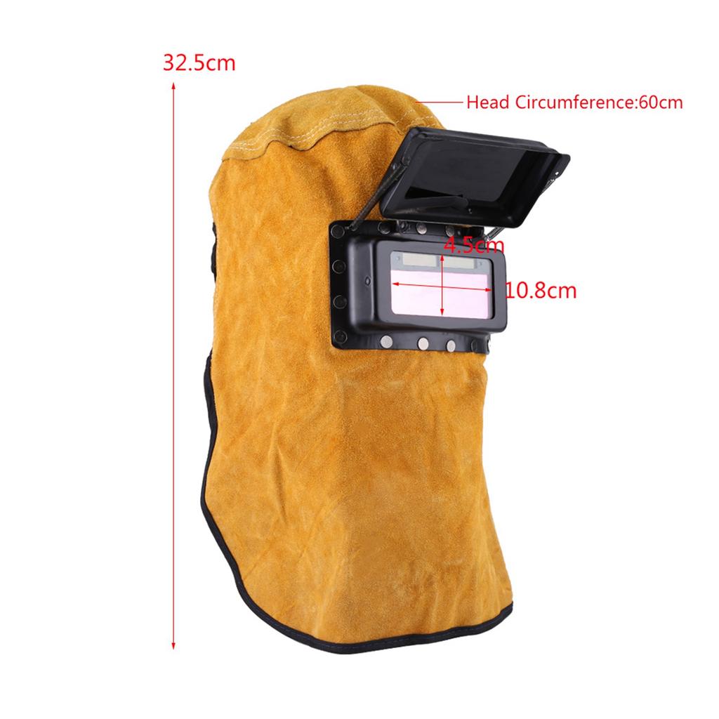 Auto Darkening Welding Helmet Breathable Heat Resistant Full Protective Mask with Lens