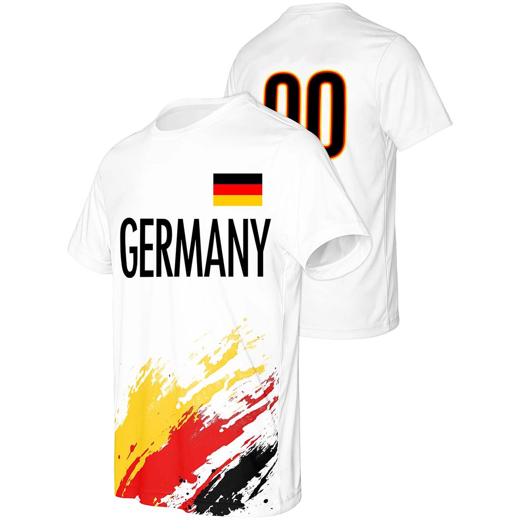 Argentina Soccer Jersey Supporter Shirt Men Women Football Fan Apparel Short Sleeve Lightweight Breathable Material