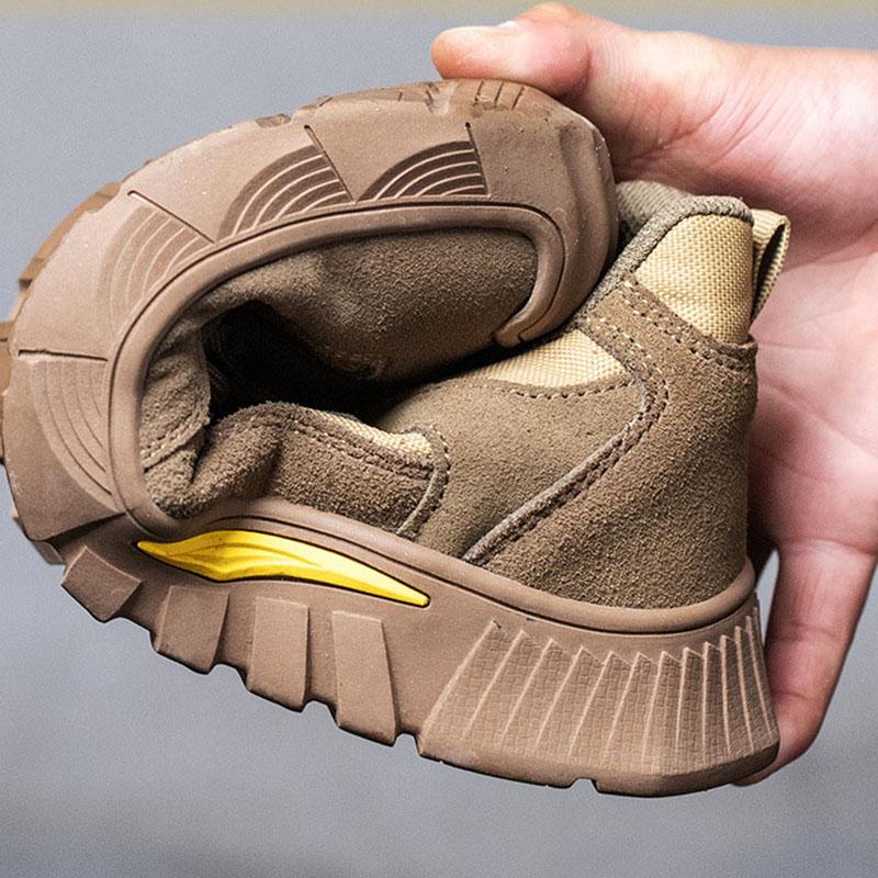 Oulylan Men Anti Scalding Safety Boots Anti Smash Working Shoes With Steel Toe Anti Puncture Industrial Safety Shoes