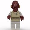 2515pcs MOC Admiral Ackbar Mega Figure Fits My Head Star Battle Model Building Blocks Architecture Christmas Gifts Toy Education