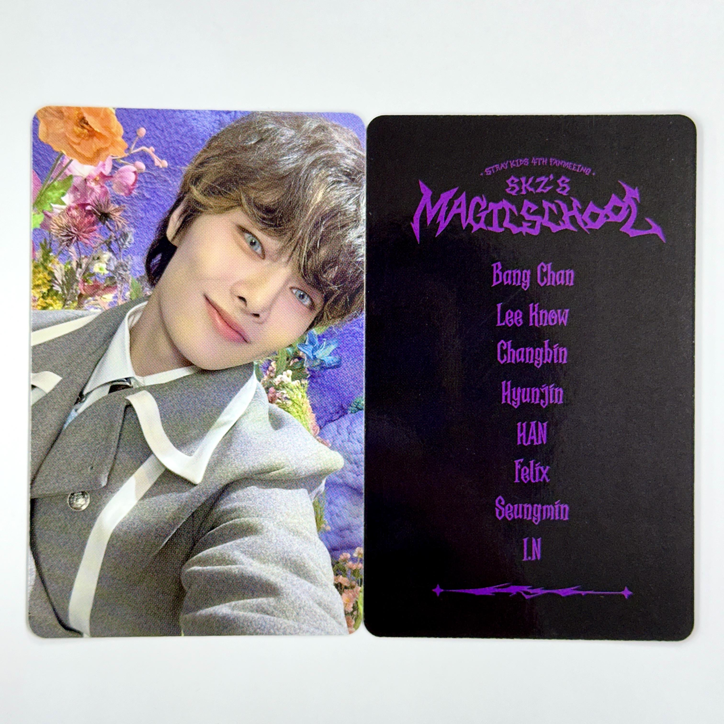 

Фотооткрытка от лица от лица школы магии Stray Kids SKZ I.N