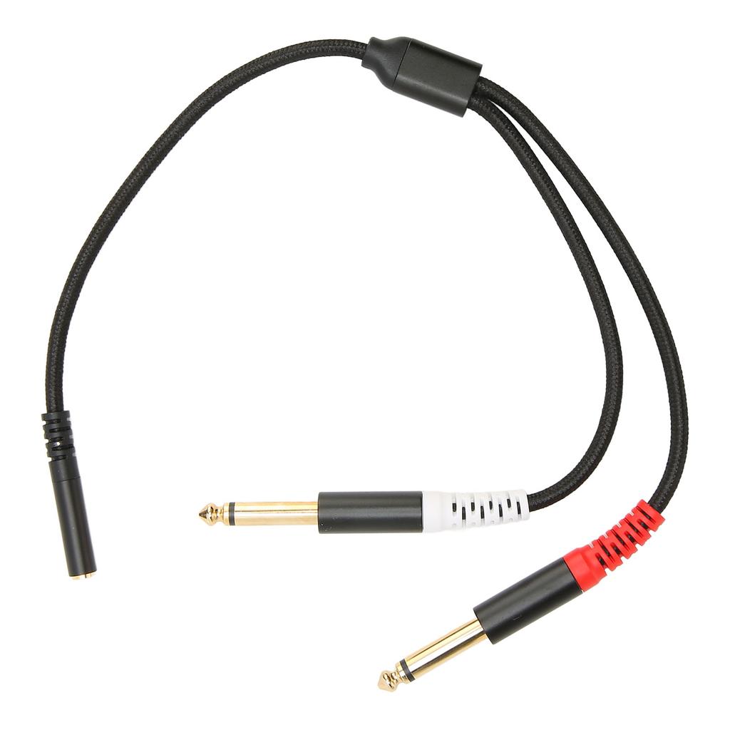 3.5mm To Dual 1 4 Inch Sound Splitter Cable 1 8 Stereo Female To Dual 6.35mm Mono Male Sound