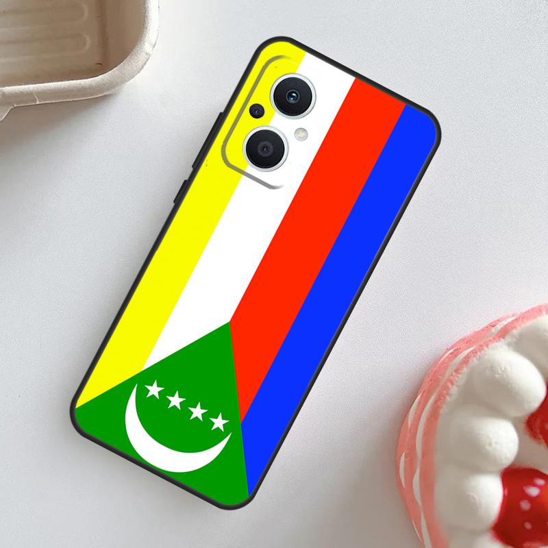 Comoros Flag Case For OPPO Reno 10 Pro 11F 4Z 5Z 8T 4 5 6 7 8 Lite OPPO Find X2 X3 Neo X5 X6 Pro Cover