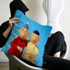 Cartoon PPat  Mat Cushion Cover Inches Farmhouse Decor Home Throw Pillow Covers for Couch Decorations