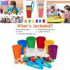 Colorful Rainbow Bear Counting Math Toy Set For Early Education