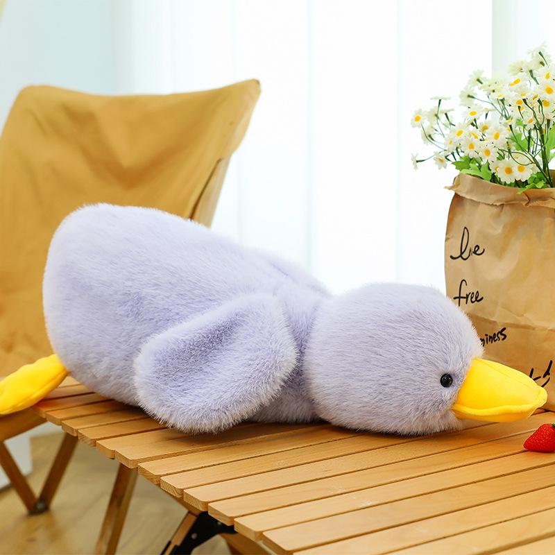 

Популярная плюшевая игрушка-подушка «Лежащая утка» - Идеальный подарок для детей и девочек 30cm, 0.1kg синий